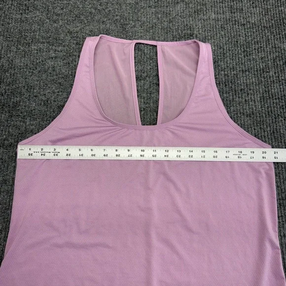 Fabletics Women's Pink Mesh Racerback Activewear Tank Top XXL Gym Yoga Athletic - Picture 3 of 8